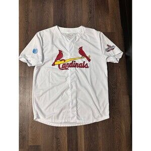 ST. LOUIS CARDINALS 2013 LEAGUE CHAMPIONS 19 TH PENNANT JERSEY XL MATCH UP AT&T